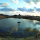 After the excavations were completed, the basin was filled with water and a replica of the statue placed on the pedestal in the center.